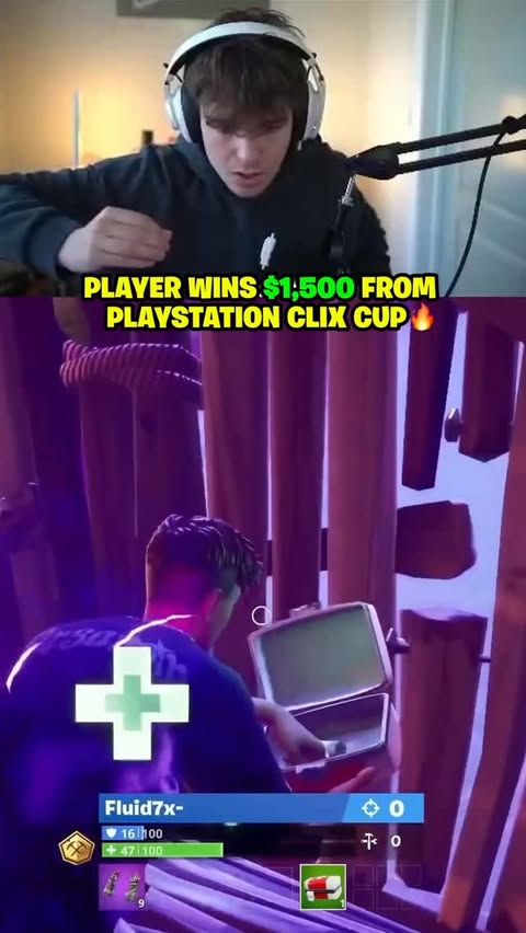 Instagram post by @clix for PlayStation. Caption reads: Watching the WINNER of my @playstation Clix Cup....