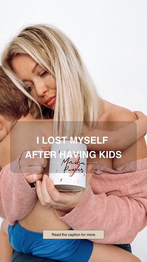 Instagram post by @thebodypositivemum for Mumsnet. Caption reads: Life hasn’t always looked like beautiful....