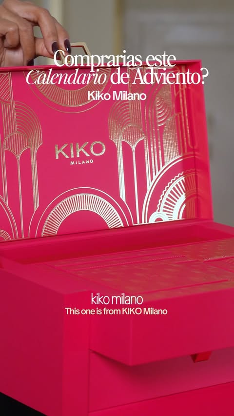 Instagram post by @makeupbyjenniii_ for KIKO Milano. Caption reads: Calendario de adviento de @kikomilano crees que....