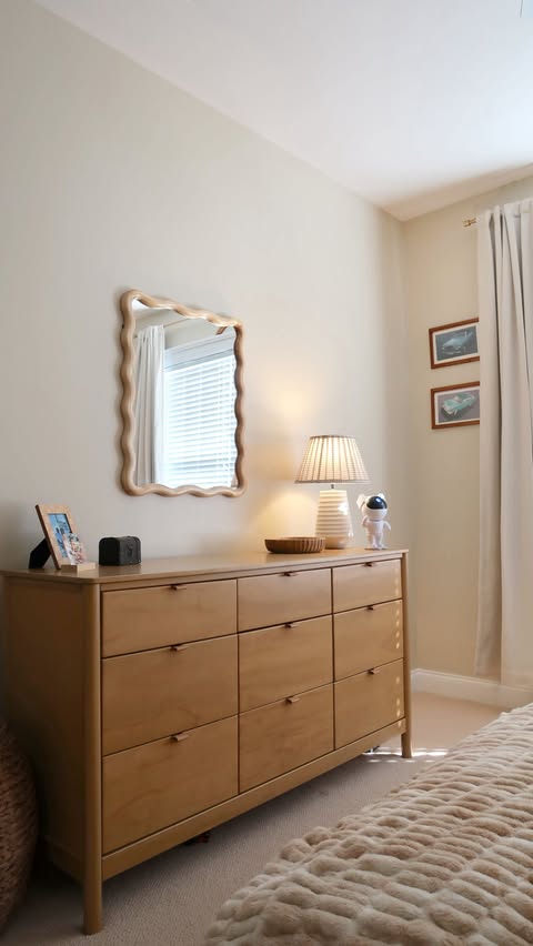 Instagram post by @kaceynicoleabbott for Babyletto. Caption reads: Welcome to his big boy room ✨ @babyletto....