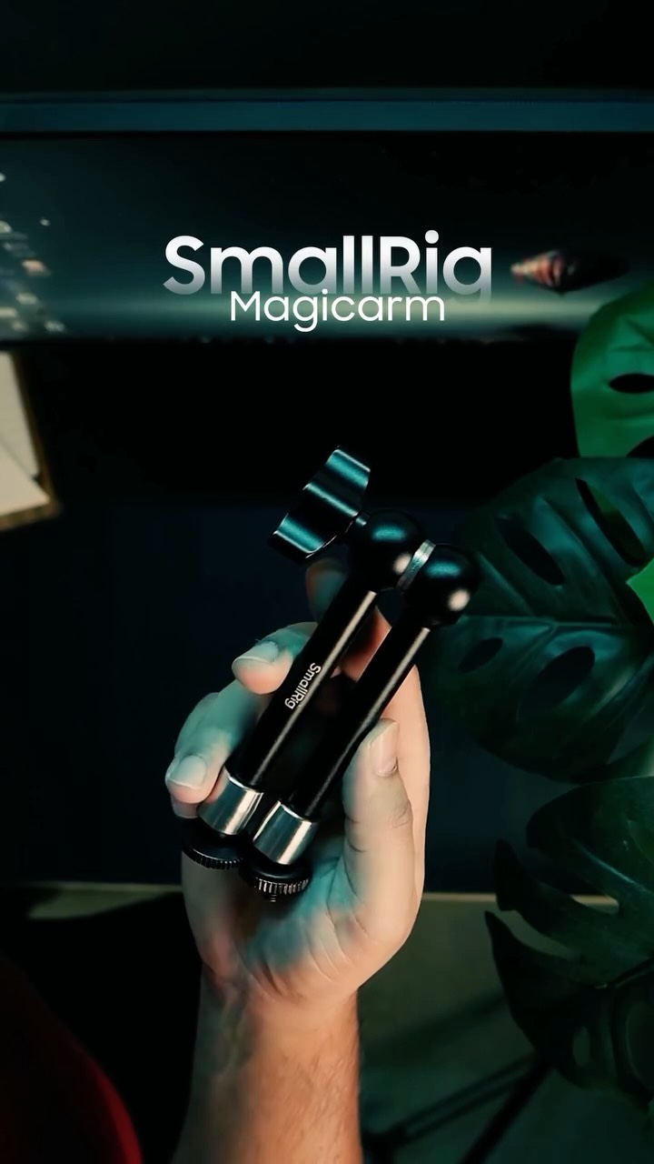 Instagram post by @creative.timeline_ for SmallRig. Caption reads: Upgrade your setup for less. SmallRig Magic Arm is....