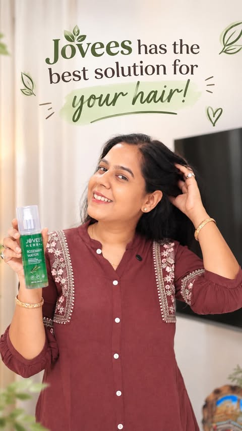 Instagram post by @ayushig_123 for Jovees Herbal. Caption reads: Comment for link #jovees #rosemarywater....