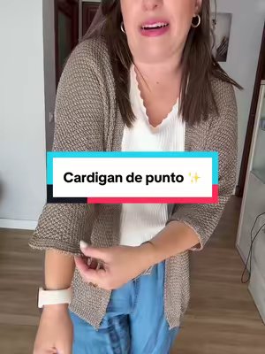 TikTok post by @diarysonia for Ütopya Shop. Caption reads: Cárdigan de punto @Utopya Shop #cardigan #punto....