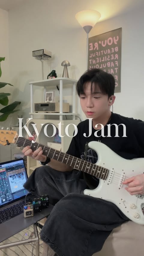 Instagram post by @9arden_j for Xvive. Caption reads: - 🎸KYOTO JAM - @mateusasato ——— Xvive U45....