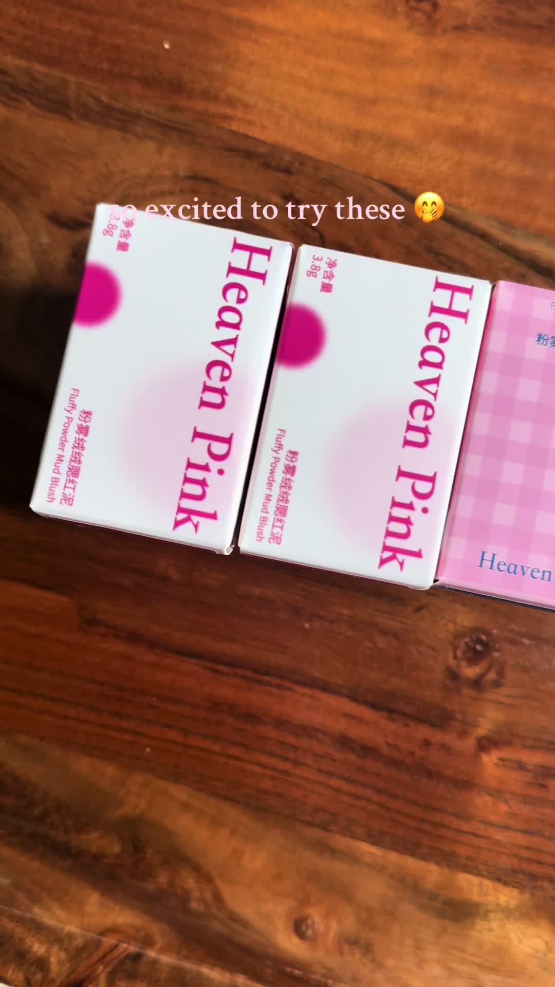 TikTok post by @babygirl_compton for Heaven Pink. Caption reads: @Heaven Pink i’m loving these! makeup reveal soon....