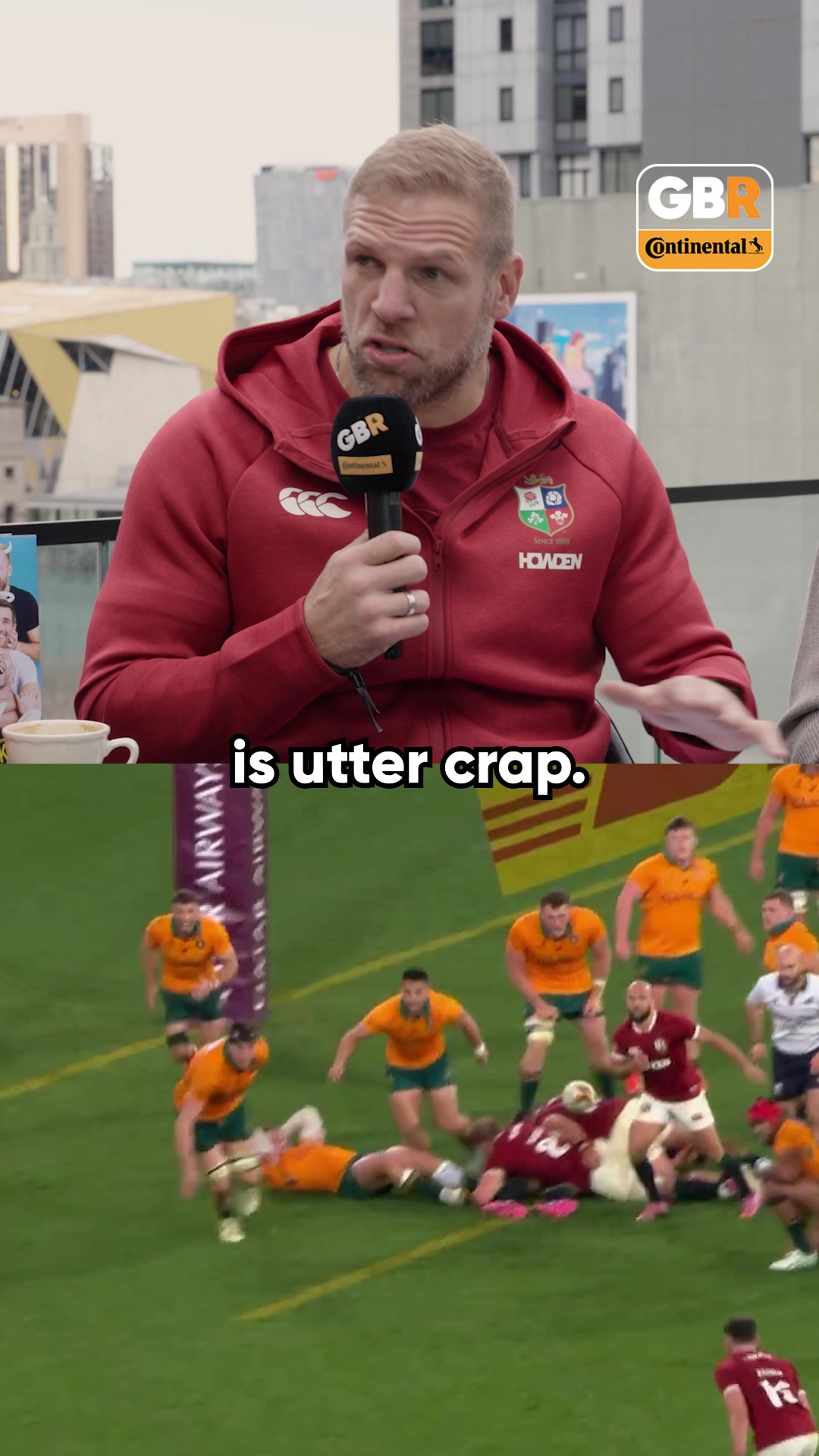 TikTok post by @goodbadrugby for Continental Reifen. Caption reads: The debate continues... What do you think? 👇 🔎....