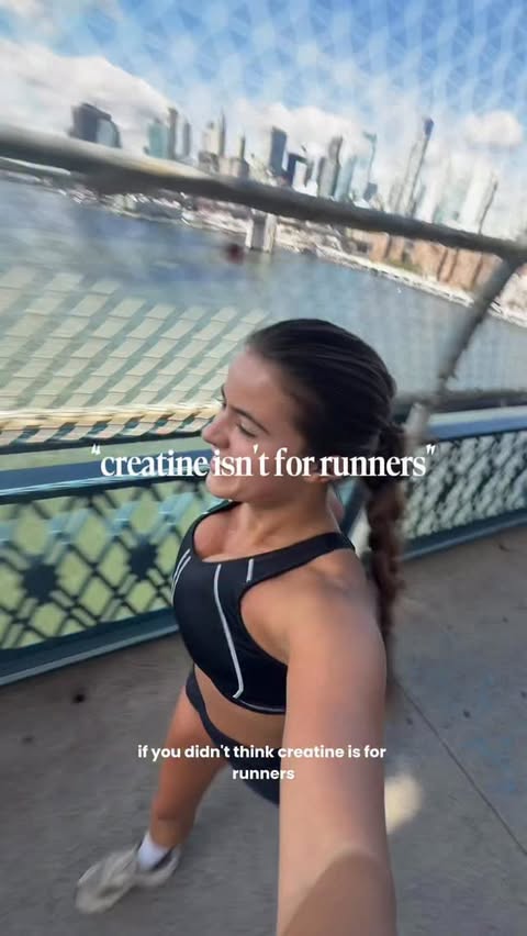 Instagram post by @isabella.lauren for Create. Caption reads: [...] runners shouldn’t take creatine @try_create_....
