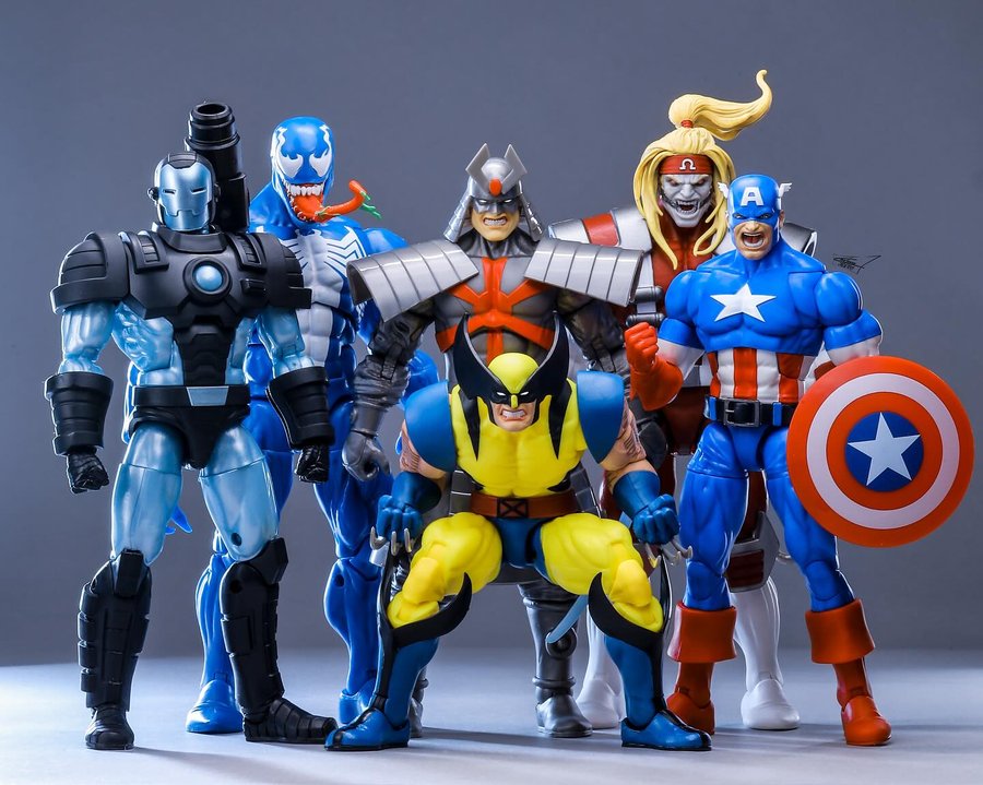 Instagram post by @mrleeee for Hasbro Pulse. Caption reads: “Marvel vs Capcom ver from marvel legends....