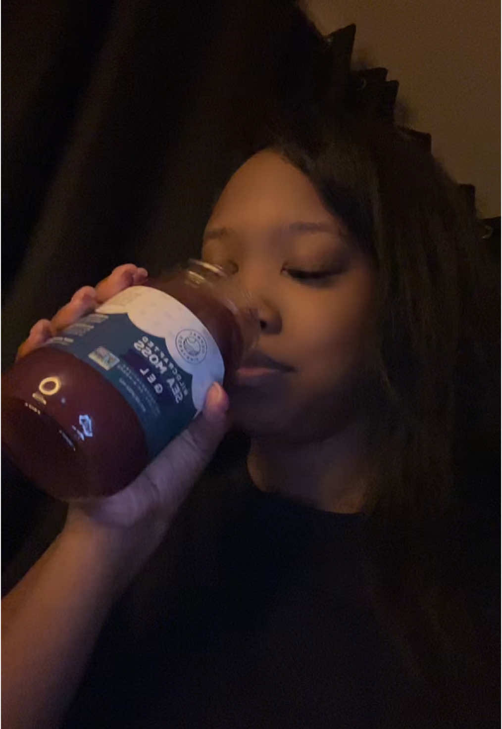 TikTok post by @deighlah for Herbal Vineyards. Caption reads: My first go at sea moss and I’m glad I did it with....