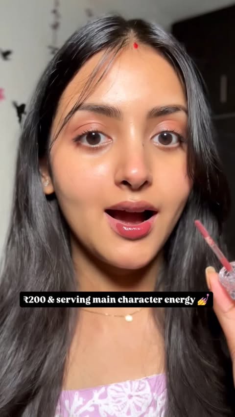 Instagram post by @honey_blossom_dimple321 for Mila Beauté. Caption reads: Gloss > Matte. Always. ✨ Follow and Comment ‘link’....