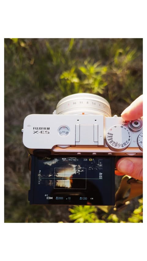 Instagram post by @smnstr_ for FUJIFILM X/GFX USA. Caption reads: New favourite travel buddy 📷 [anzeige|ad]....
