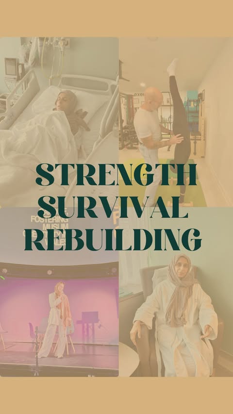 Instagram post by @saeempowercoaching for Sunna Supplements. Caption reads: Nobody prepares you for how hard it is to rebuild....