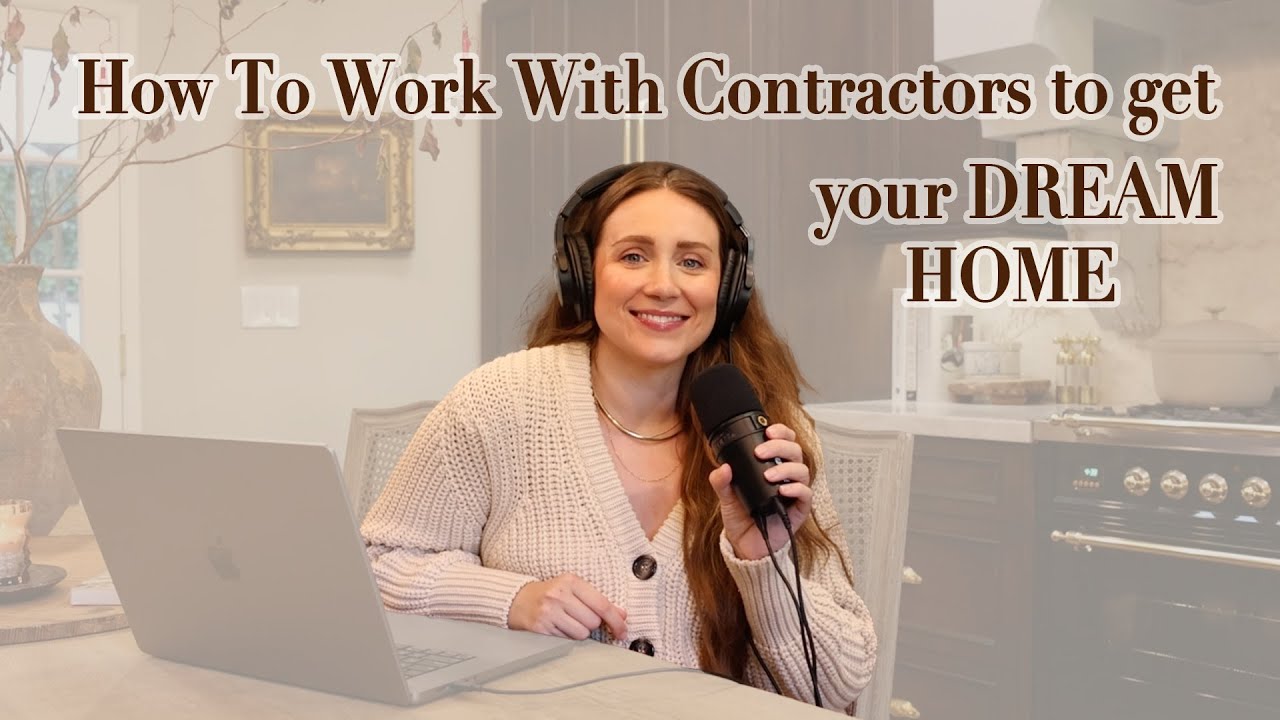 YouTube post by @withmyowntwohandspodcast for Dreamland Baby. Caption reads: How To Work With Contractors To Get YOUR DREAM....