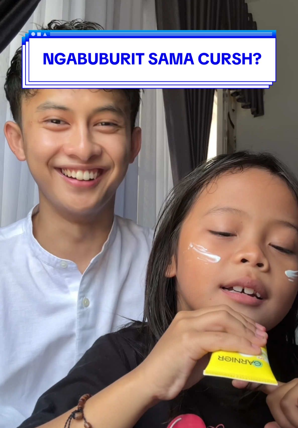 TikTok post by @fahryy20 for Garnier Indonesia. Caption reads: jujurrrlyy tpi ini si Garnier super UV cooling....