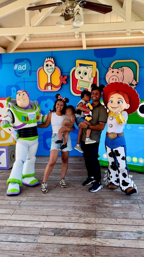 Instagram post by @therezakhan for Pixar. Caption reads: [...] now playing only in theaters! @toystory....