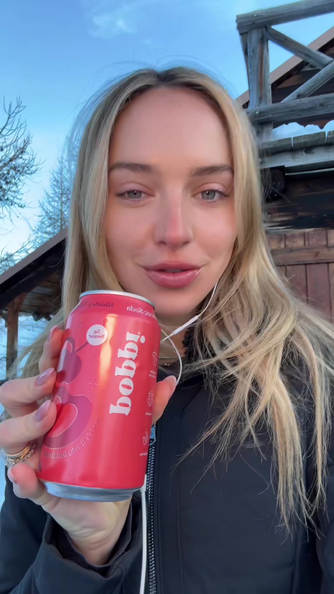 TikTok post by @gretalouisetome for Poppi. Caption reads: Shirley temple @drinkpoppi girls unite....