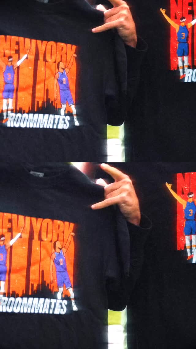 Instagram post by @knicks.central for Tommy John. Caption reads: [...] Show Block Party presented by @tommyjohnwear....