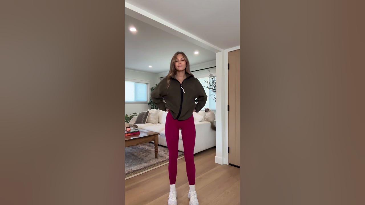 YouTube post by @sweatandtell for lululemon. Caption reads: The lululemon Align No Line Pant is a must-have....