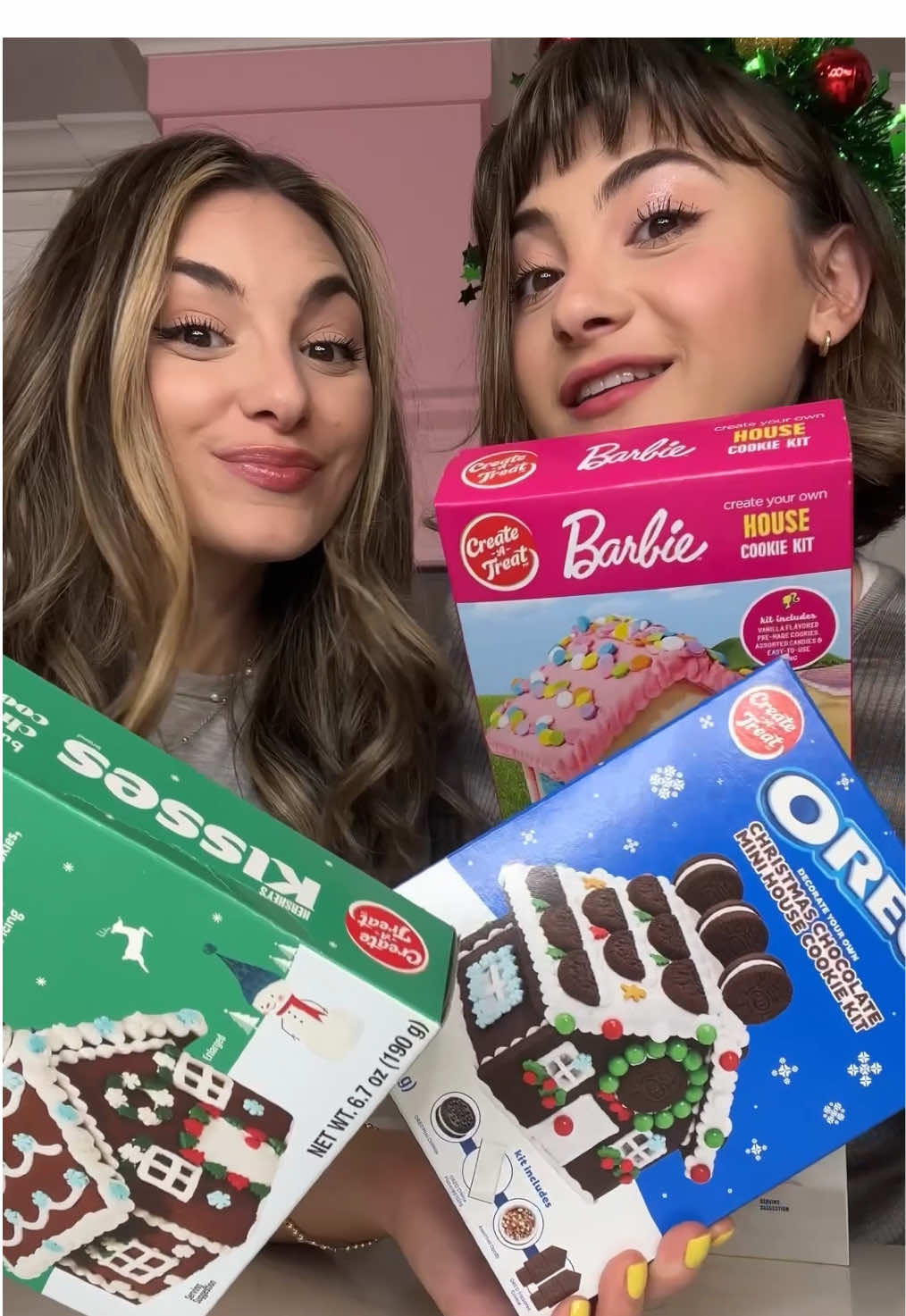 TikTok post by @wewearcute for Five Below. Caption reads: These gingerbread houses are starting our holiday....