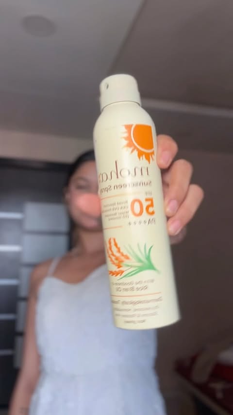 Instagram post by @shubhangi_bhatewara for moha: Nature’s Perfect Formula. Caption reads: Summer days = SPF is non-negotiable ☀️ Featuring....