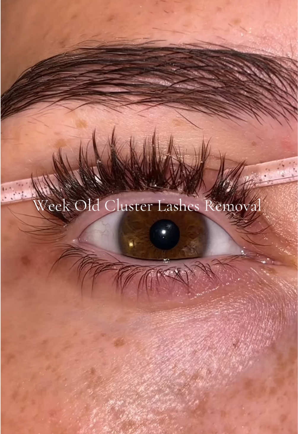 TikTok post by @shopping_addiction12 for UKLASH. Caption reads: always use a lash remover if you want to keep your....
