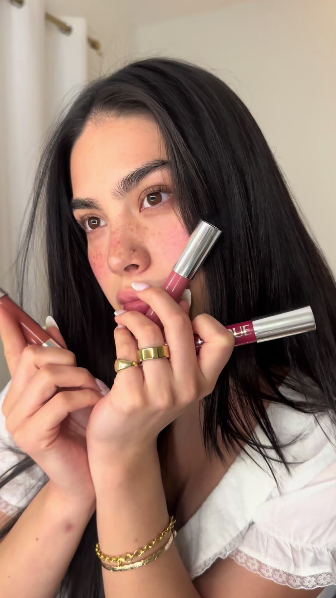 TikTok post by @kylievolkers for Clinique. Caption reads: @Clinique chubby stick moisturizing lip balm will....