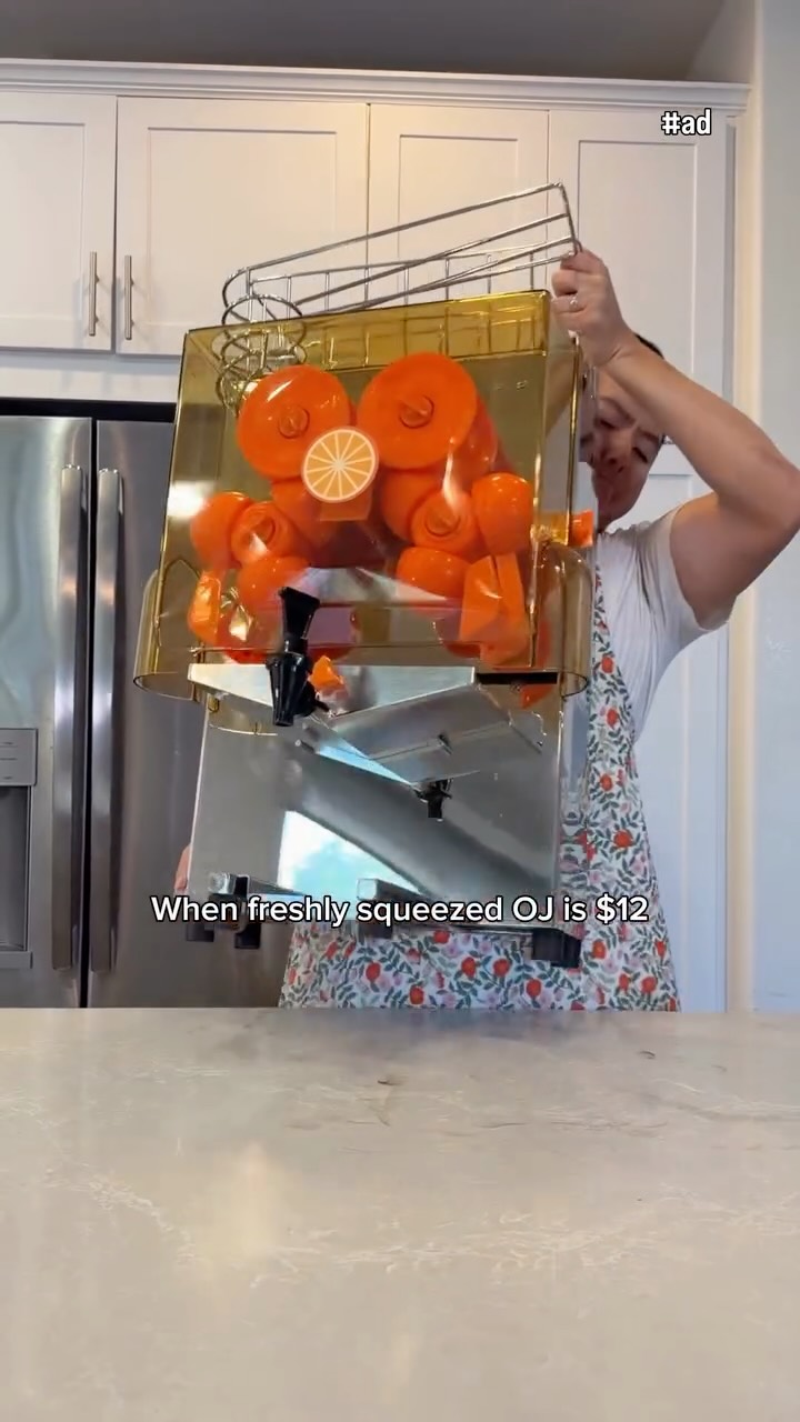 Instagram post by @pov_husband for Amazon Fresh. Caption reads: When you don’t want to overpay for orange juice…....