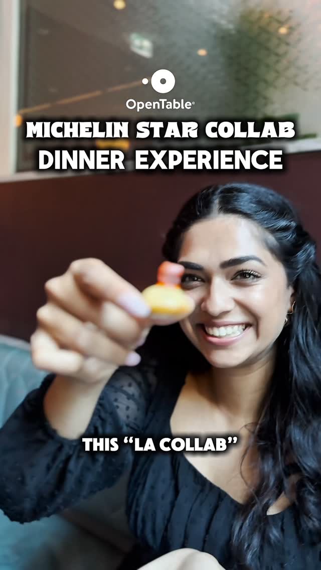 Instagram post by @restaurantlucie for OpenTable. Caption reads: Book jaw dropping experiences through @opentableca....