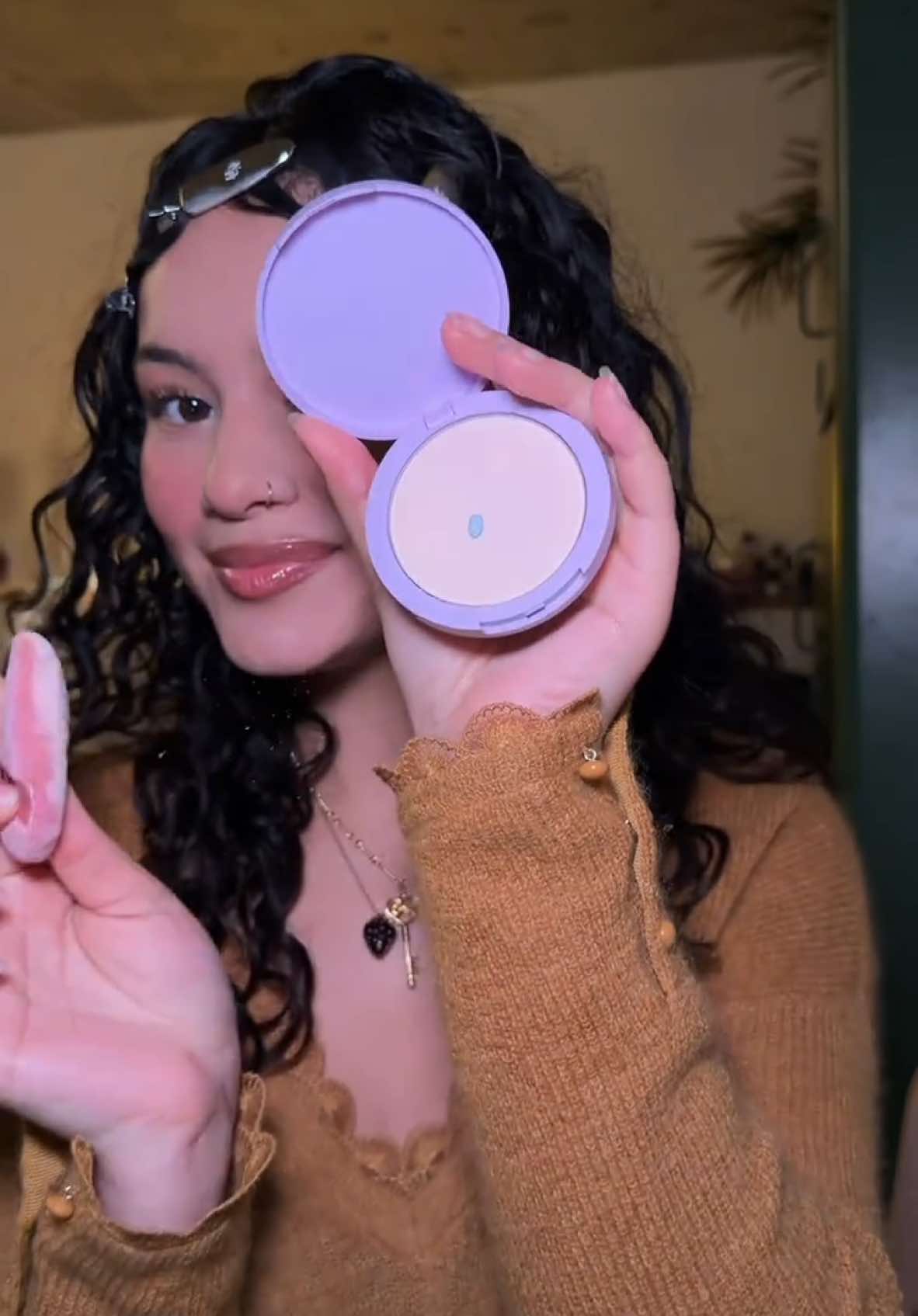 TikTok post by @roxyyanaya for DIBS Beauty. Caption reads: current fav cozy sweater @Sézane  @Kulfi serum....