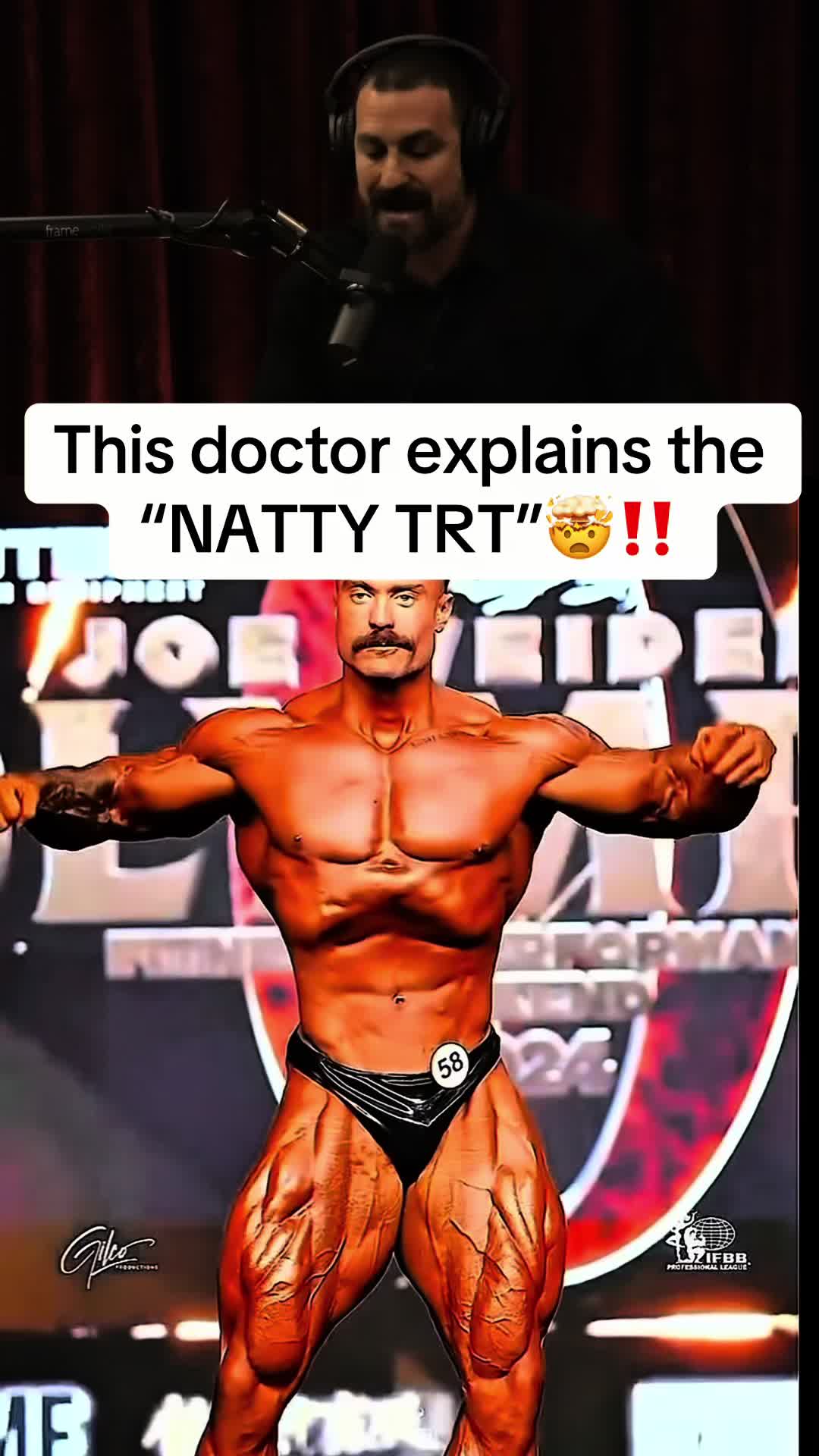 TikTok post by @colyn2.1 for Peak Revival X. Caption reads: This doctor explains the “natty roid”🤯‼️#Fitness....
