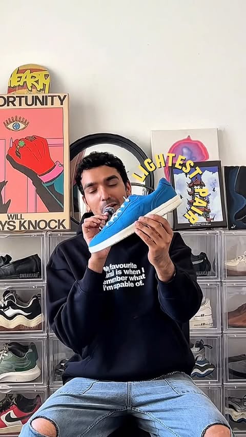 Instagram post by @shreyko_ for The Souled Store. Caption reads: Sneaker division @thesouledstore came out with one....