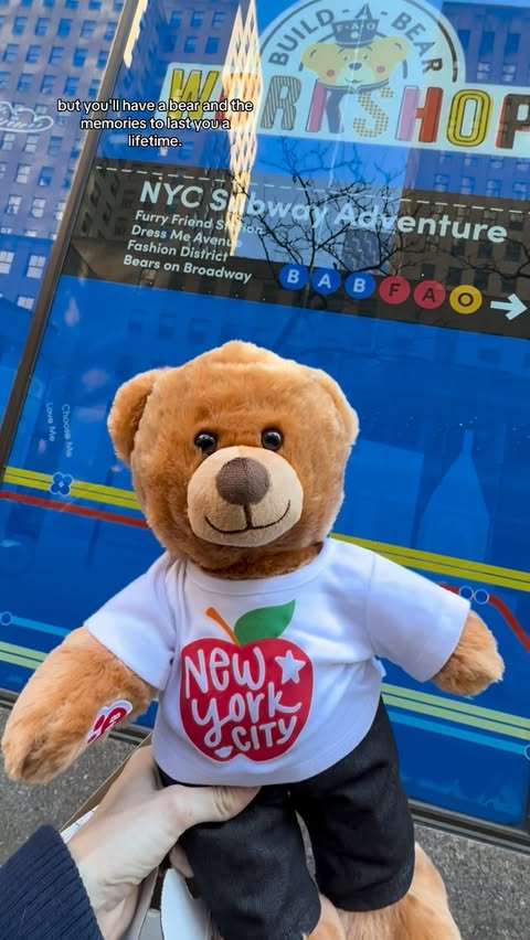 Instagram post by @danisquishie for Build-A-Bear. Caption reads: Gifted - @buildabear Workshop invited me to their....