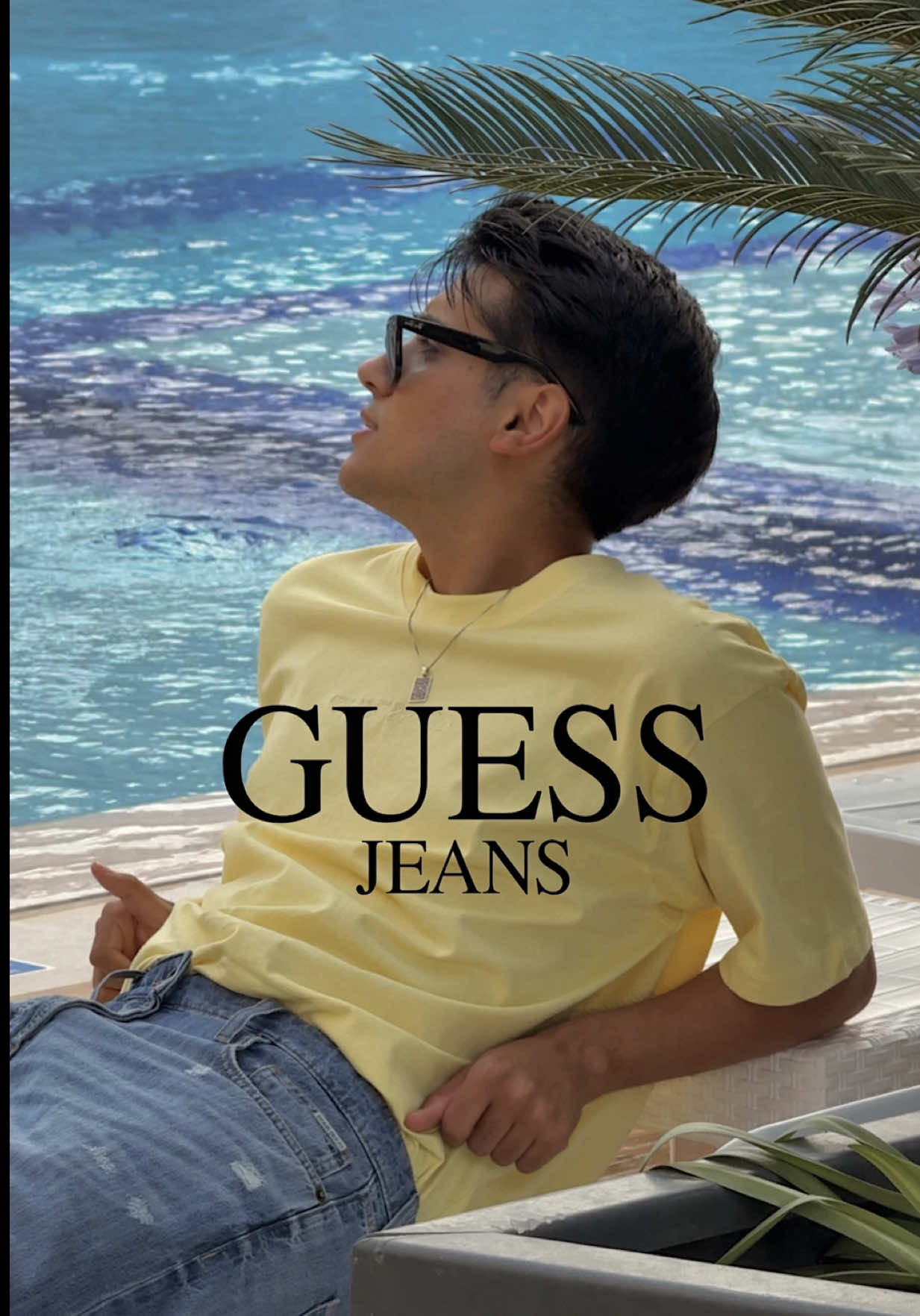 TikTok post by @benmelihy for GUESS. Caption reads: Nasıl olmuşum sizce? @guessjeans @GUESS  *reklam .