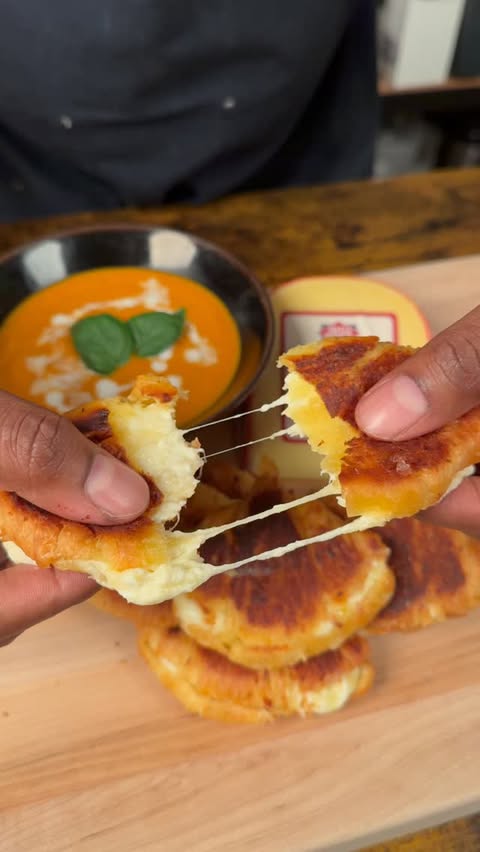 Instagram post by @dasliderguy for Dietz & Watson. Caption reads: Recipe below ⬇️
These gooey Gouda croissant....