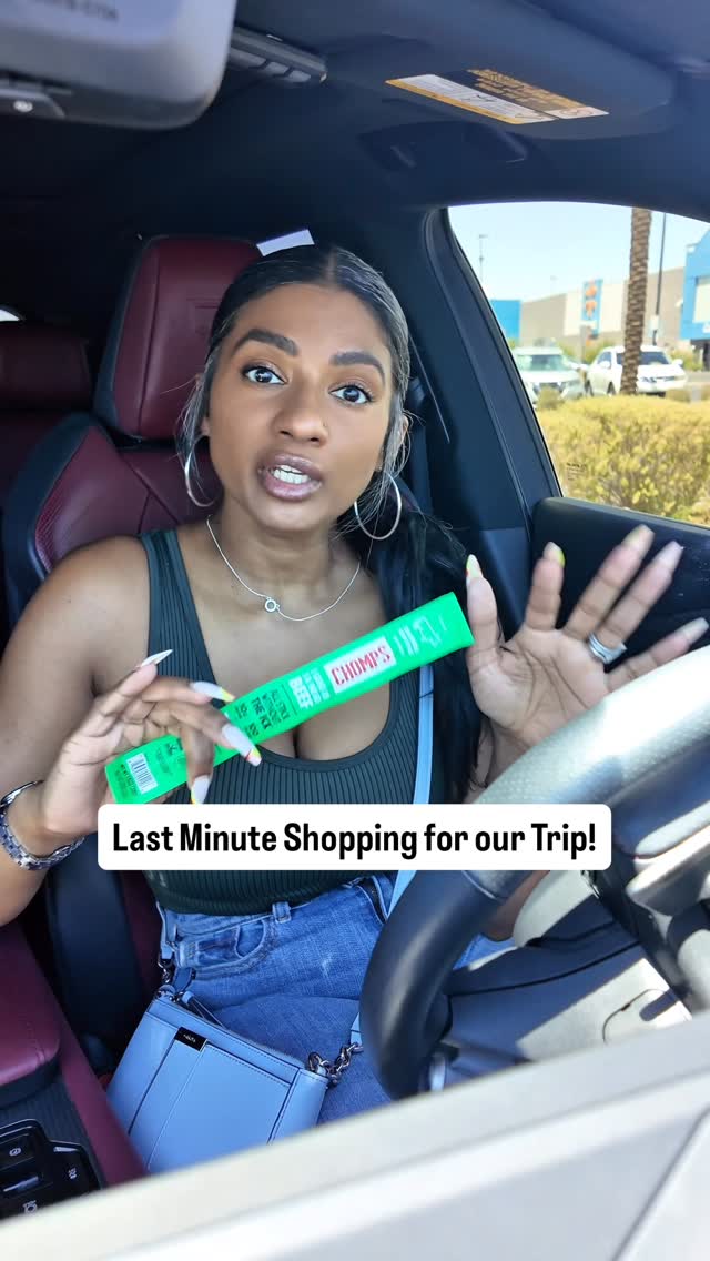 Instagram post by an influencer for Chomps. Caption reads: [...] 😅 Good thing I had a @chomps to hold me....