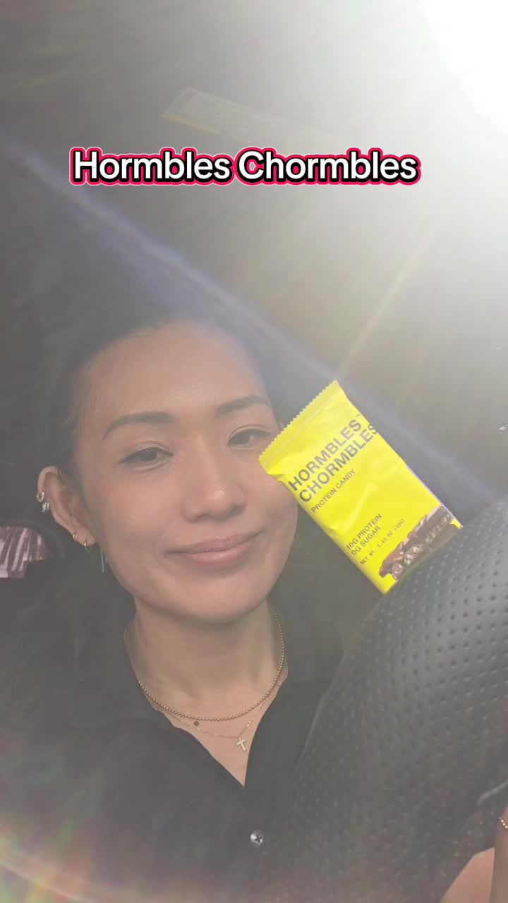 TikTok post by @kmom.sonya for Hormbles. Caption reads: Healthy candy bar! Make a good choice! @Hormbles....