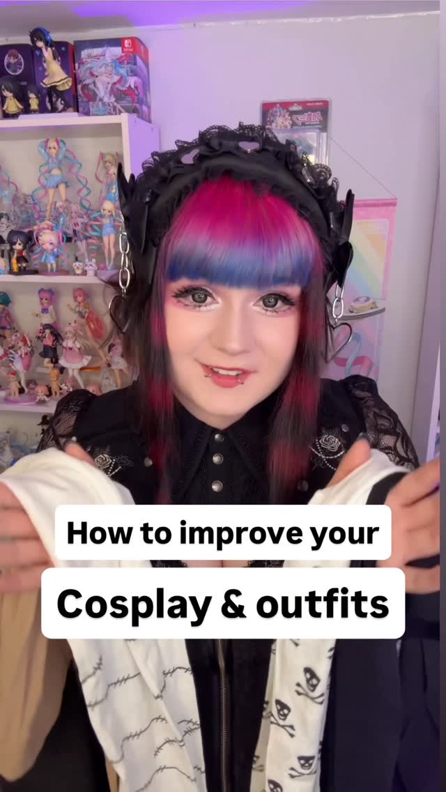 Instagram post by @addyharajuku for Snag Tights. Caption reads: An easy way to improve your cosplay and outfits,....