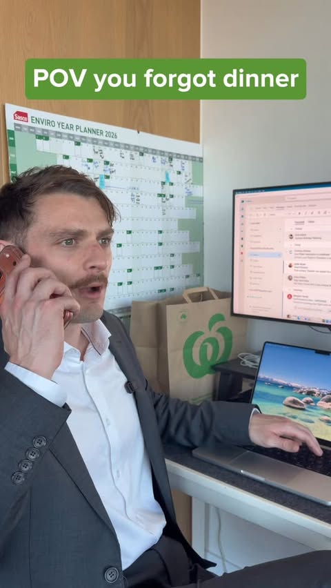 Instagram post by @jacktossol for Woolworths. Caption reads: [...] sorted, don’t stress! @woolworths_au #ad.
