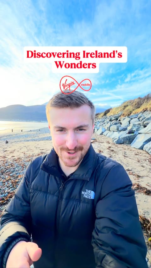 Instagram post by @explorewithcriostoir for Virgin Media Ireland. Caption reads: [...] with Virgin Media Mobile from....