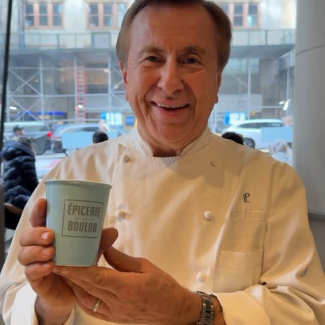 Instagram post by @danielboulud for Lavazza USA. Caption reads: Celebrate Earth Day with us! 🌎🌱 On April 22,....