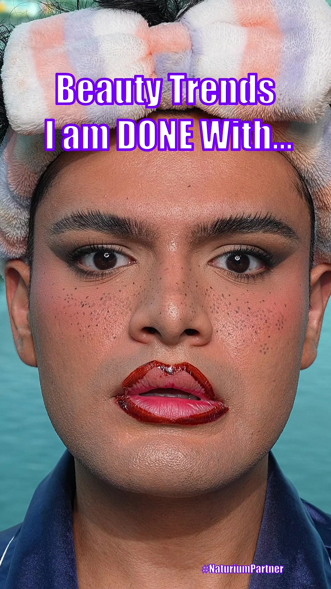 TikTok post by @mualesandro for Naturium. Caption reads: [...] daily use then definitely check out....