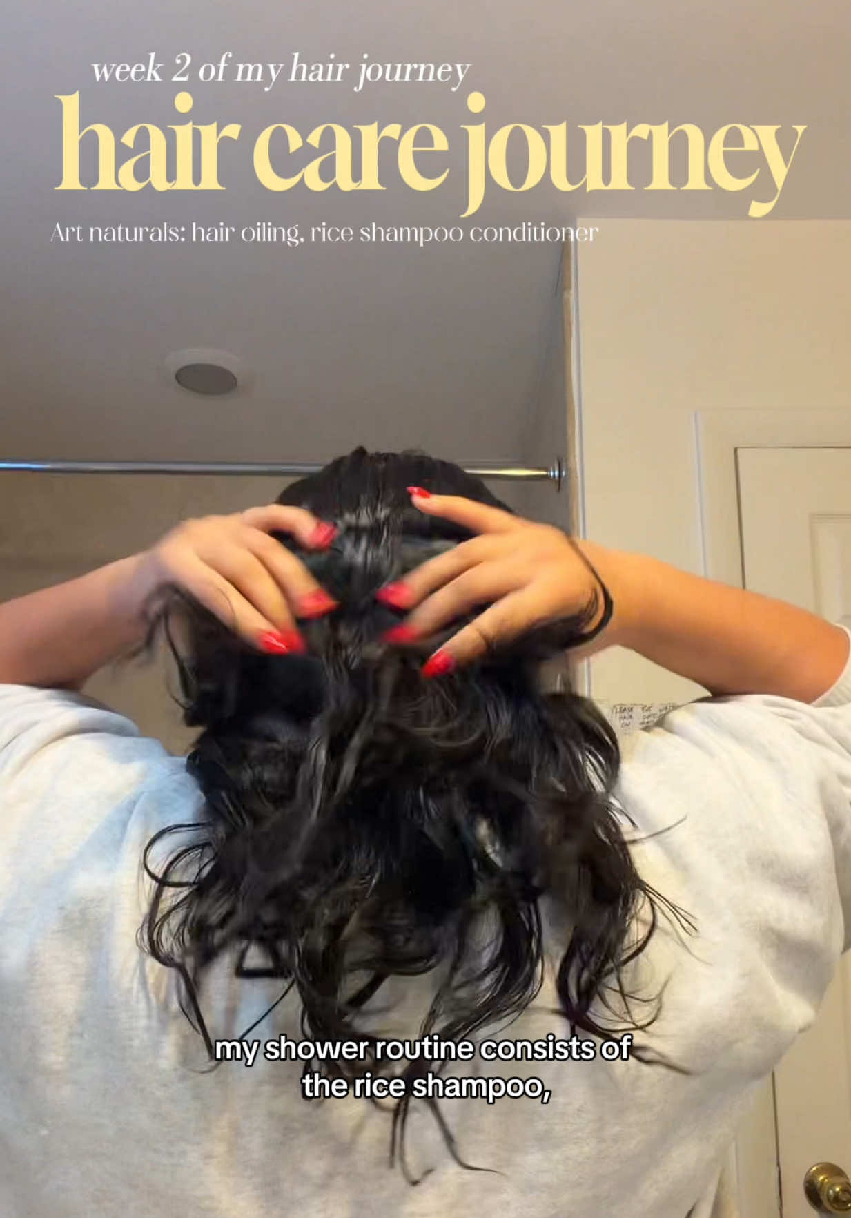 TikTok post by @absterr7 for artnaturals. Caption reads: [...] two of my hair care journey thank you....