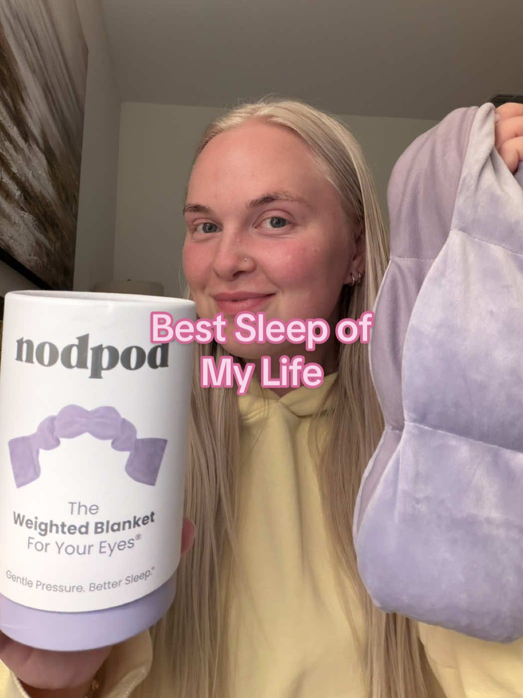 TikTok post by @jesreiss for nodpod. Caption reads: [...] a better sleep combo… I’ll wait 😴💤🛌....