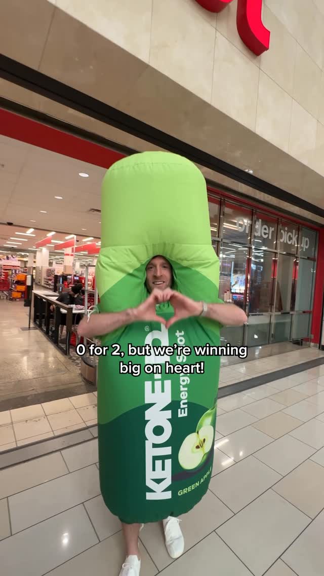 Instagram post by @michaeldbrandt for Ketone-IQ. Caption reads: Ergonomically speaking we probably should have....