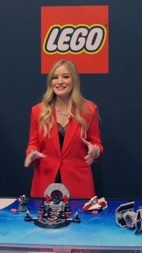 Instagram post by @ijustine for Star Wars. Caption reads: [...] the chance to check out the new LEGO Star....