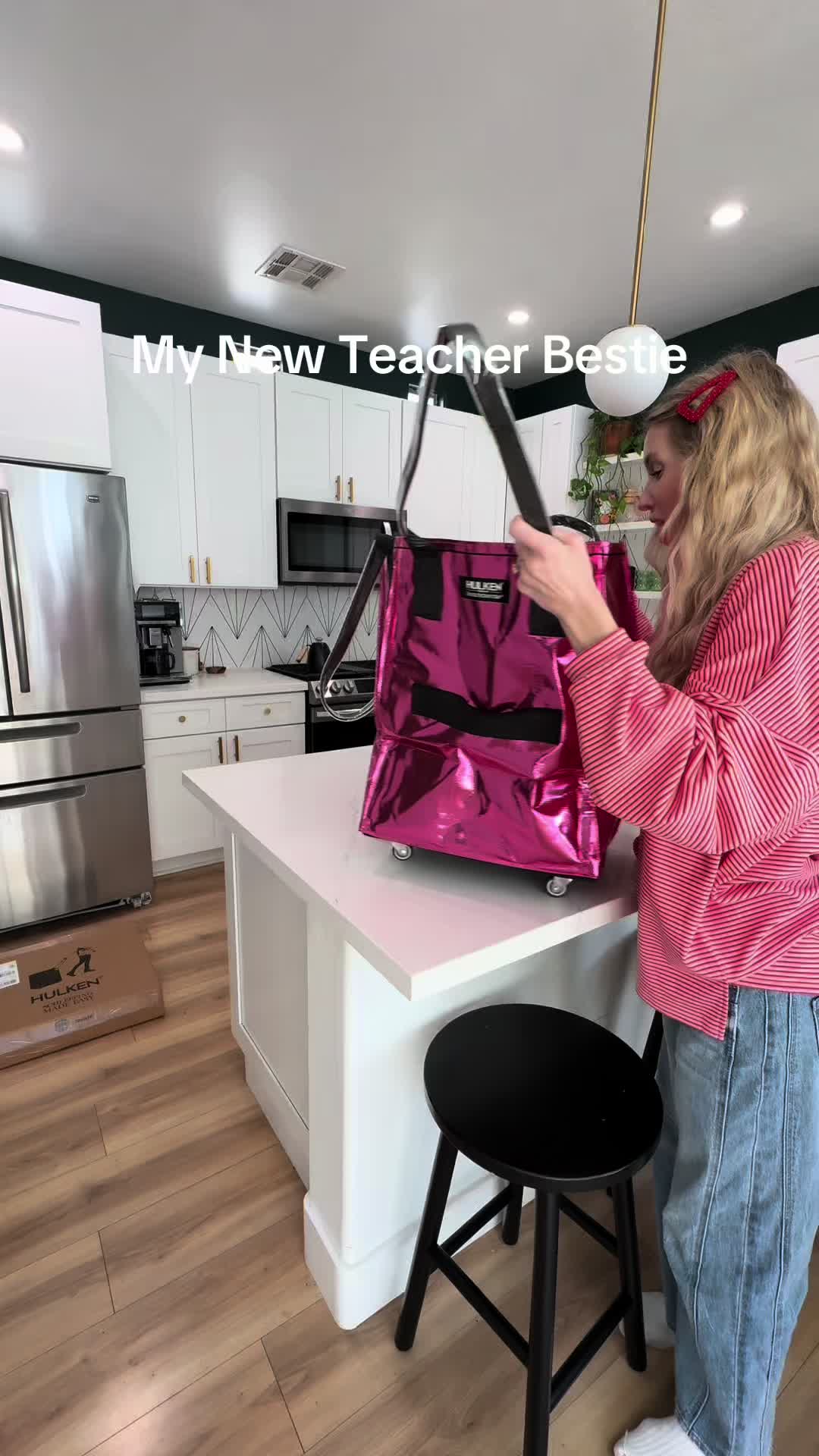 TikTok post by @followkristenfriend for Hulken. Caption reads: [...] is life changing. And it’s not an ad!....