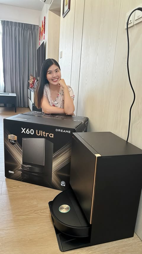 Instagram post by @jjloves86 for Dreame. Caption reads: [...] cleaning helper — 𝗫𝟲𝟬 𝗨𝗹𝘁𝗿𝗮,....