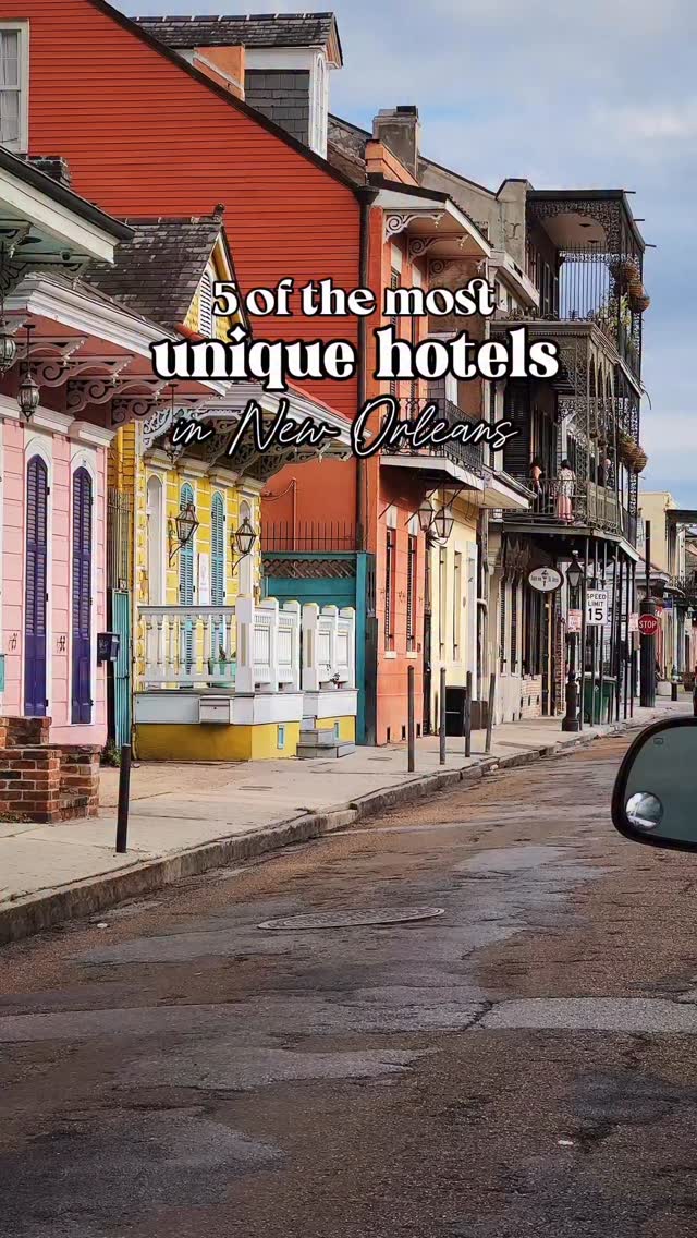 Instagram post by @caitlinorellanahome for Visit New Orleans. Caption reads: With the amount of history and cool architecture....