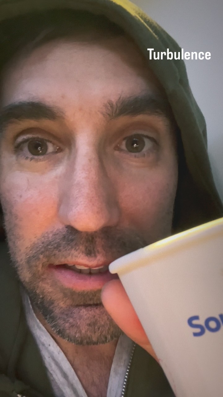 Instagram post by @michaelpalascak for Southwest Airlines. Caption reads: I think I know where all the turbulence is coming....