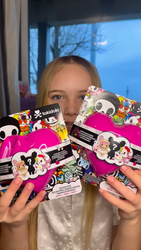 Instagram post by @bonnie.connelly9 for Wire PR. Caption reads: AD• unbox these adorable @tokidokibrand figures....